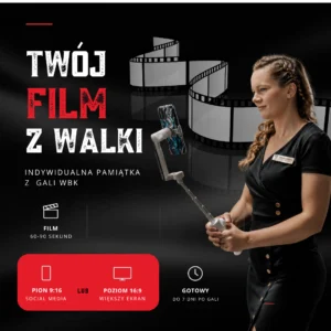 Twój film z walki - indywidualna pamiątka z gali Walk Białych Kołnierzyków, film 60-90 sekund